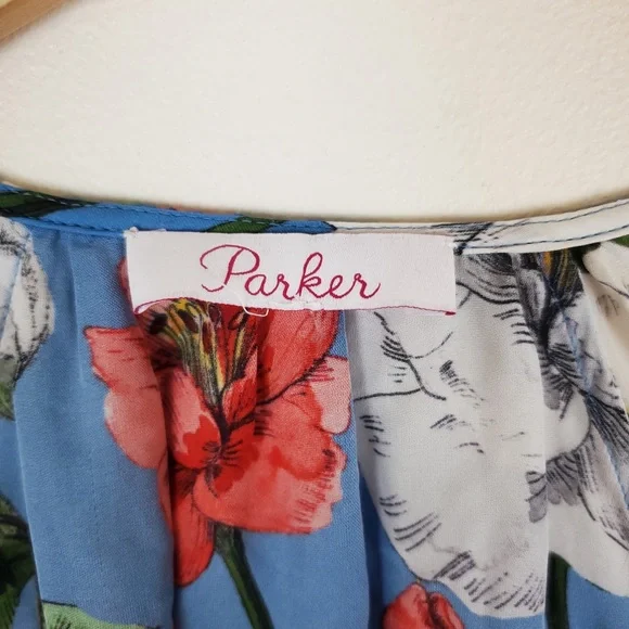 Parker Sheridan Maritime Wildflower Wrap Blouse - Picture 5 of 11